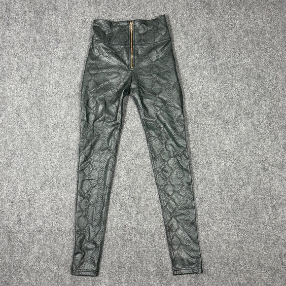Freddy WRUP Python Faux Leather Lim. Edition Full High Waist Forest Mist XXS - Picture 1 of 11